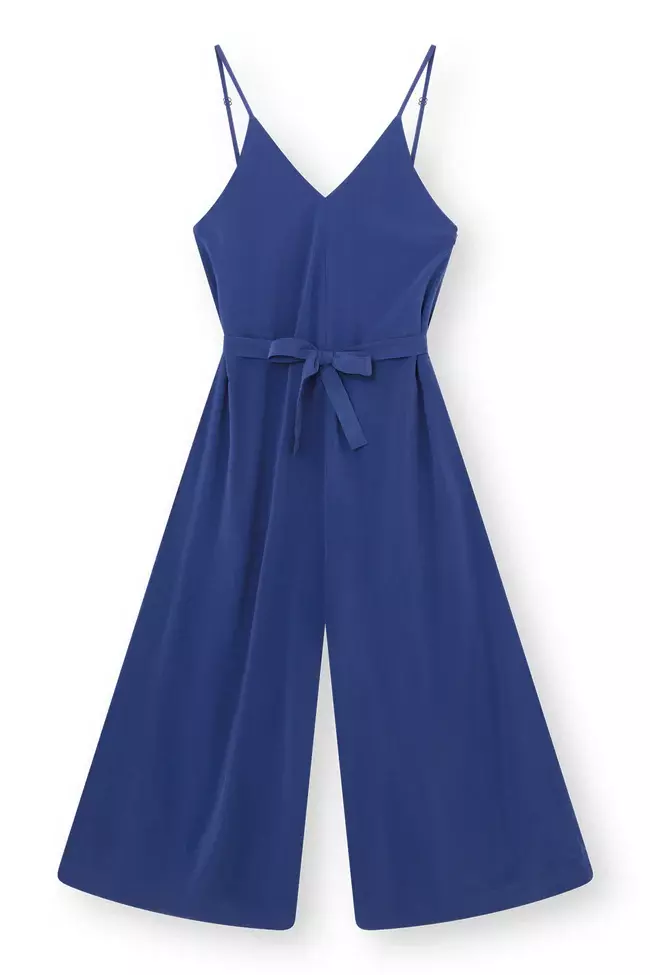 Lovjoi Jozephine Jumpsuit Ocean Einteiler Wide Leg blau